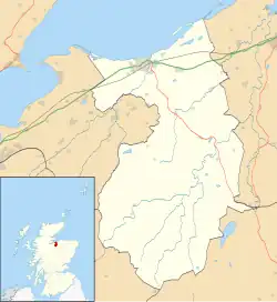 Auldearn is located in Nairn