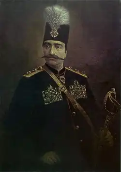 Painting of Naser al-Din Shah Qajar