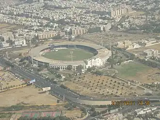 A 2011 bird's-eye view of National Stadium in Karachi, Pakistan