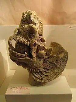 A Lý dynasty terracotta dragon's head, Vietnam.