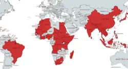 Native range of "Marsilea minuta"