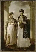 Nawab Shuja al-Daula and his heir Asaf al-Daula in Faizabad