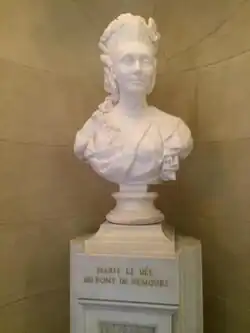 Bust located at the mansion.
