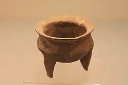Three-legged ding from the Yangshao culture.