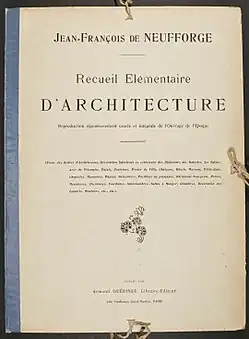 Front page of the Recueil elementaire d'architecture