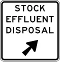 Stock Effluent Disposal Point (veer right)