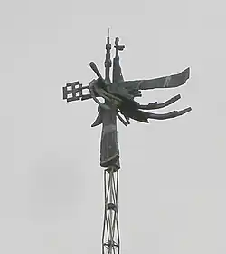 The top of spire of the new cathedral