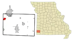 Location of Loma Linda, Missouri