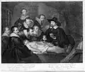 Engraving of Rembrandt's The Anatomy Lesson of Dr. Nicolaes Tulp
