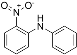 Skeletal formula of 2-nitrodiphenylamine