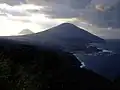 Mt Hachijō-Fuji and Hachijō-Kojima island seen from the Noboryō Pass