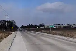 Looking north at North Cape on US 45