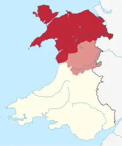 North Wales map