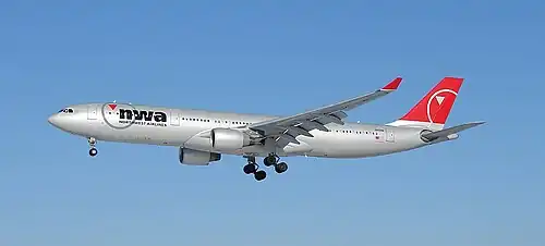 Northwest Airlines A330 in 2007