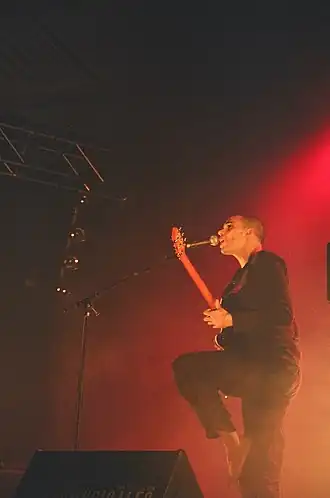 Nosfell singing at trans musicales festival in 2004 in Rennes