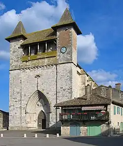 The church in Villeréal