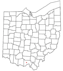 Location of McDermott, Ohio