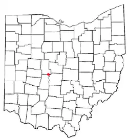 Location of Plain City, Ohio