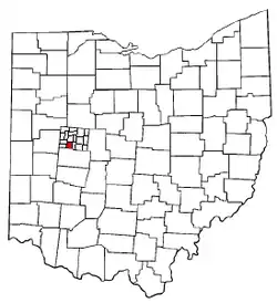 Location of Union Township in Ohio