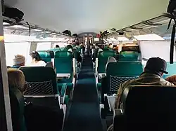 View of second-class seats