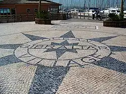 Pavement in Ocean Village, Gibraltar