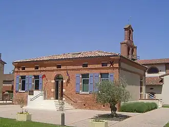 Town Hall and church in the background