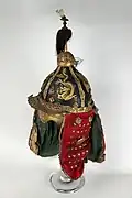 Joseon conical helmet with tassel.