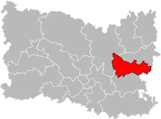 Situation of the canton of Compiègne-2 in the department of Oise