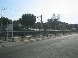 Platform viewed from car park