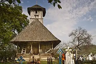 Wooden church in Olteanca