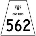 Highway 562 marker