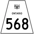 Highway 568 marker