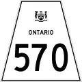 Highway 570 marker