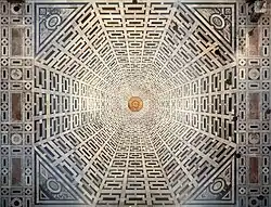 Illusion on the floor of the Florence Cathedral