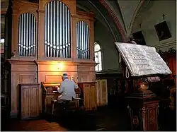 The organ in the church