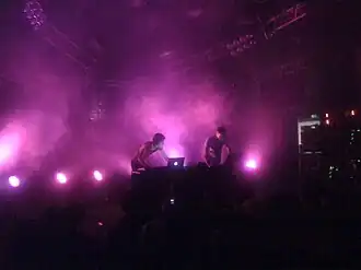 Orphx performing live in 2008.