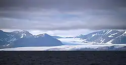Oscar II landing on Huldrehatten mountain