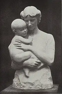 "My wife and my young son", c. 1914