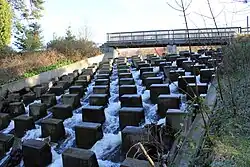 Stone structures in the Owendoher near the M50.