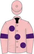 Pink, large purple spots and armlets