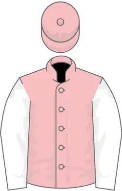 Pink, white sleeves