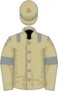 Beige, grey epaulets and armlets