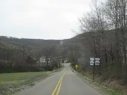 Eastbound PA 146 in Norwich Township