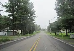 PA 53 southbound entering Allport