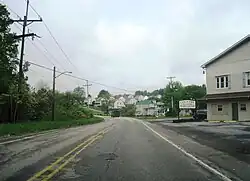 Southbound PA 601 (Penn Avenue) through Jerome