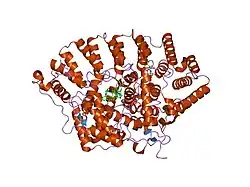 1ld7: Co-crystal structure of Human Farnesyltransferase with farnesyldiphosphate and inhibitor compound 66