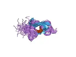 2aav: Solution NMR structure of Filamin A domain 17