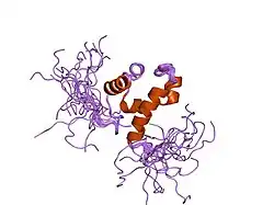 2d8c: Solution structure of the sam-domain of mouse phosphatidyl ceramidecholinephosphotransferase 1