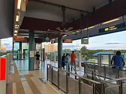 Platforms of Riviera LRT station LRT station