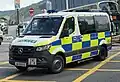 Traffic branch Mercedes-Benz Sprinter van.